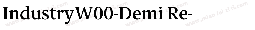 IndustryW00-Demi Re字体转换